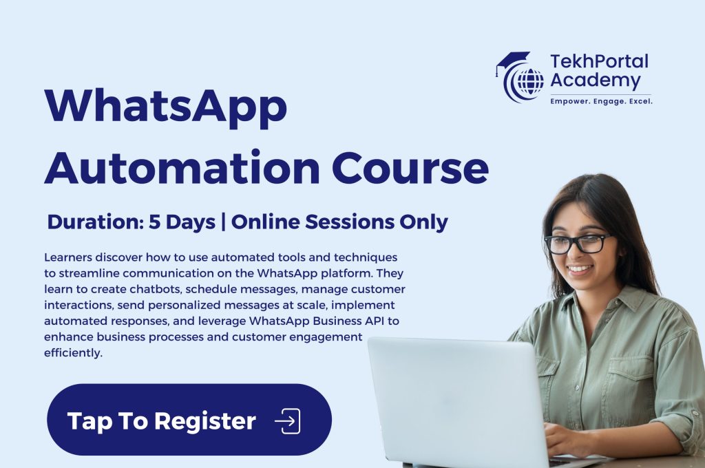 whatsapp automation course - tekhportal.com