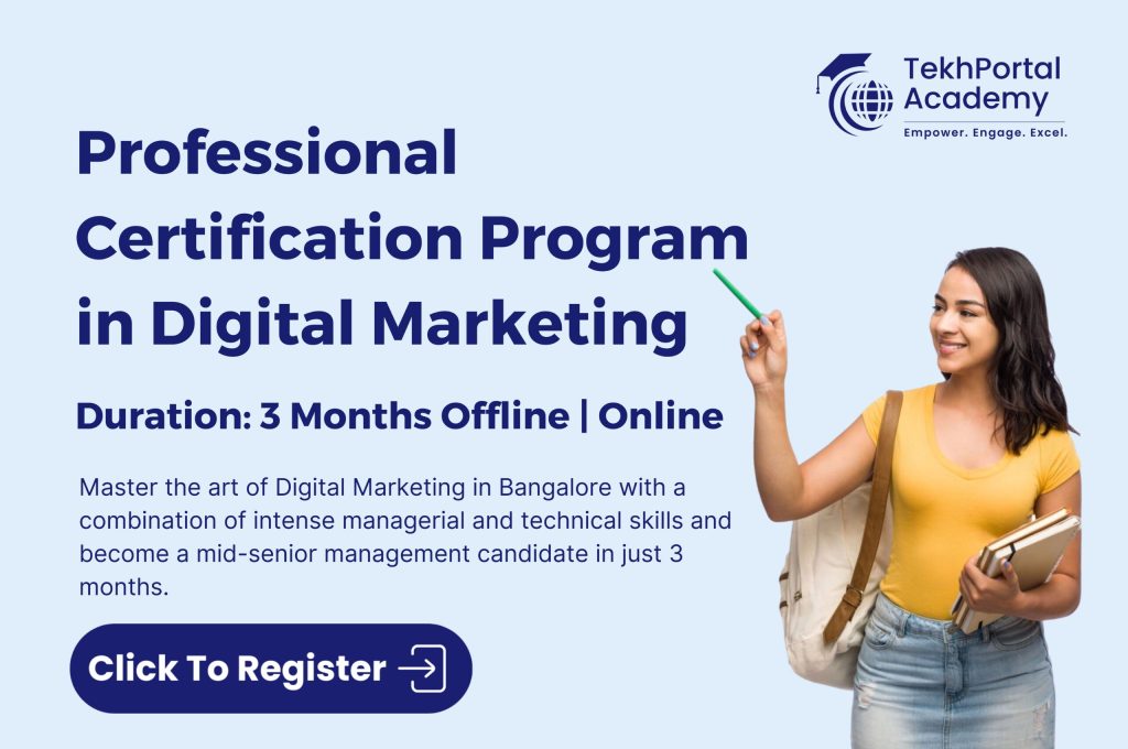 Advanced Certification in Digital Marketing with 100% Assured Placements